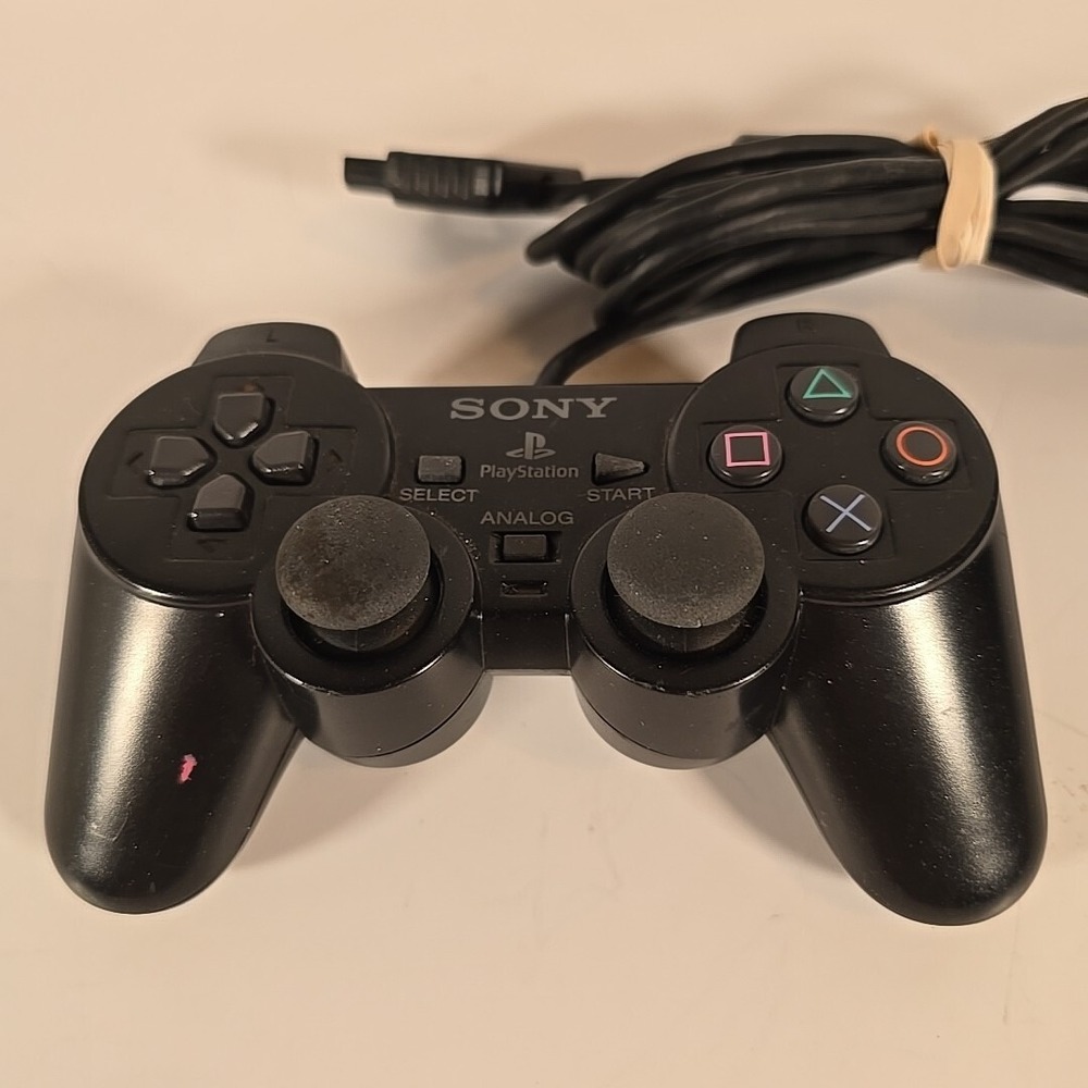 PlayStation 2 PS2 DualShock 2 Controller Black Genuine OEM Tested